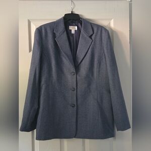 Talbots Classic Women's Gray Blazer Sz 14